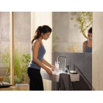 Wash basin tap Deck-mounted L size material: Brass mixer With push-open waste set 230, color: Chrome surface: Glossy Deck-mounted Wash basin tap Deck-mounted L size material: Brass mixer With push-open waste set 230, color: Chrome surface: Glossy Deck-mounted