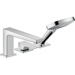 Bathtub tap Deck-mounted external part material: Brass, color: Chrome surface: Glossy