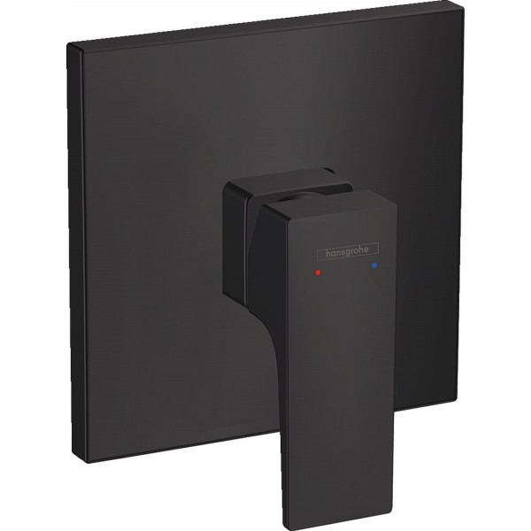 Shower tap Wall-mounted external part 1 way material: Brass mixer With plate without hand shower, hose and holder iBox, color: Black surface: Matt Wall-mounted - external part Shower tap Wall-mounted external part 1 way material: Brass mixer With plate without hand shower, hose and holder iBox, color: Black surface: Matt Wall-mounted - external part