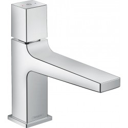 Wash basin tap Deck-mounted material: Brass mixer With push-open waste set Μ size 100 Select, color: Chrome surface: Glossy