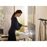 Wash basin tap Deck-mounted material: Brass mixer With push-open waste set Μ size 110 Select, color: Chrome surface: Glossy Deck-mounted