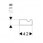 Hook Flat wall mounted material: Brass single brushes nickel, color: Chrome surface: Brushed Hooks Hook Flat wall mounted material: Brass single brushes nickel, color: Chrome surface: Brushed Hooks