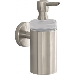 Dispenser από ορείχαλκο επίτοιχος τύπος 125ml, brushed nickel, χρώμα: Χρωμέ επιφάνεια: Βουρτσισμένη Dispenser