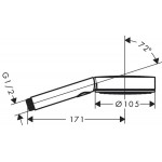 Τηλέφωνο ντους 3 ροών 105, Relaxation, EcoSmart, χρώμα: Χρωμέ επιφάνεια: Γυαλιστερή Τηλέφωνα
