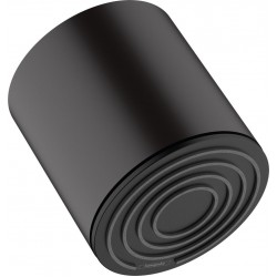 Shower head Wall-mounted 10,5x10,5 material: ABS, style: 1 spray 105, color: Black surface: Matt Overhead showers