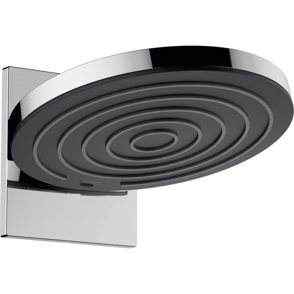 Κεφαλή ντους επίτοιχος τύπος 26x26 από ορείχαλκο 2 ροών 260 & βραχίονα, χρώμα: Χρωμέ επιφάνεια: Γυαλιστερή Κεφαλές ντους