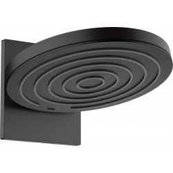 Shower head Wall-mounted 26x26 material: Brass, style: 2 sprays, color: Black surface: Matt