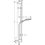 Shower slider rail 90cm material: Brass 105 3jet Relaxation with hand shower & hose, color: Black surface: Matt Shower slider rails Shower slider rail 90cm material: Brass 105 3jet Relaxation with hand shower & hose, color: Black surface: Matt Shower slider rails
