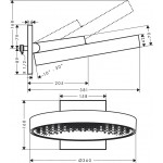 Shower head Wall-mounted 36x36 material: Brass, style: 1 spray, color: Chrome surface: Glossy Overhead showers Shower head Wall-mounted 36x36 material: Brass, style: 1 spray, color: Chrome surface: Glossy Overhead showers