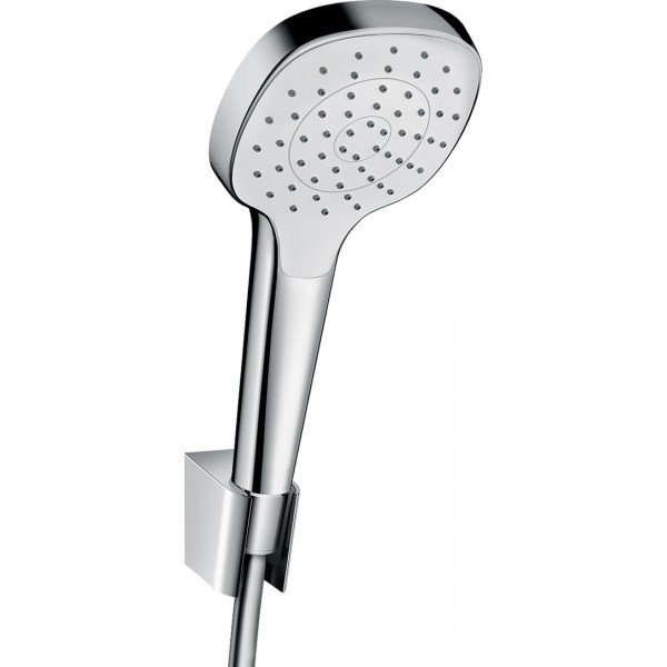 Shower head W/ hose and holder 1 jet 110 & Isiflex 1,60m, color: Chrome surface: Glossy Hand showers Shower head W/ hose and holder 1 jet 110 & Isiflex 1,60m, color: Chrome surface: Glossy Hand showers