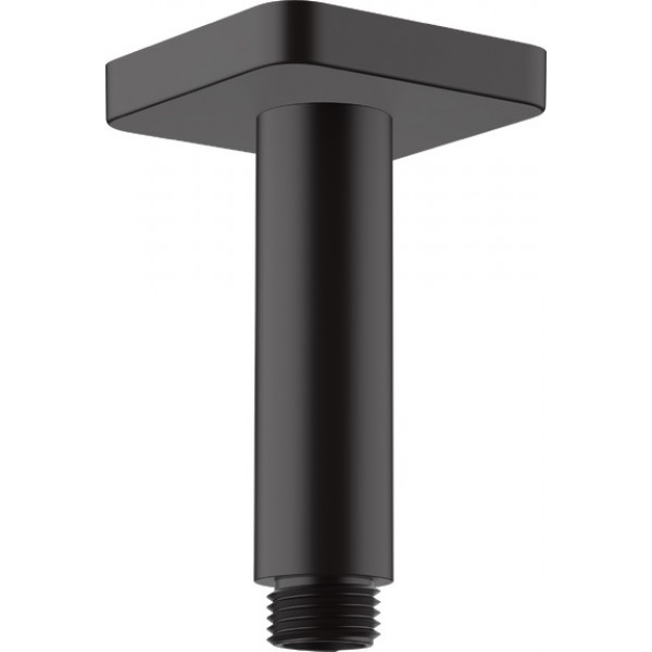 Arm 10cm Ceiling-mounted material: Brass, color: Black surface: Matt Shower arms Arm 10cm Ceiling-mounted material: Brass, color: Black surface: Matt Shower arms