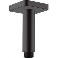 Arm 10cm Ceiling-mounted material: Brass, color: Black surface: Matt Shower arms
