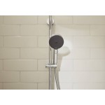 Bathtub tap with showerpipe and overhead shower Wall-mounted material: Brass thermostatic 260, ShowerTablet 400, color: Chrome surface: Glossy Wall-mounted exposed with showerpipe and overhead shower Bathtub tap with showerpipe and overhead shower Wall-mounted material: Brass thermostatic 260, ShowerTablet 400, color: Chrome surface: Glossy Wall-mounted exposed with showerpipe and overhead shower