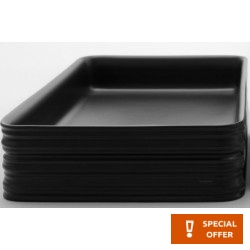 Νιπτήρας ελευθέρας τοποθέτησης 65x38x12 από πορσελάνη χωρίς οπή  χωρίς υπερχείλιση Nero Matt, χρώμα: Μαύρο επιφάνεια: Ματ Ελευθέρας τοποθέτησης