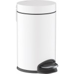 Waste bin material: Brass 3 lt Closed Floor standing, color: White surface: Matt Waste bin material: Brass 3 lt Closed Floor standing, color: White surface: Matt Dustbins