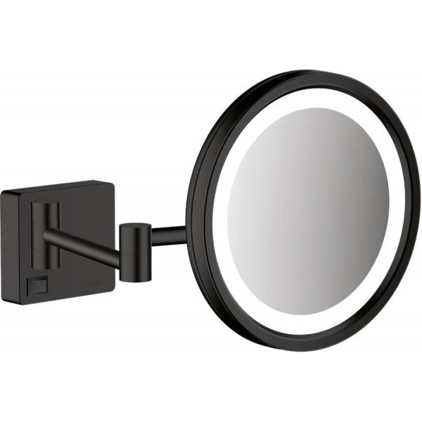 Make up mirror material: Brass Wall-mounted, color: Black surface: Matt