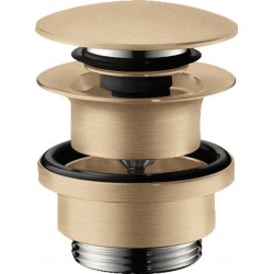 Waste Valve Without overflow material: Brass surface: Brushed, color: Bronze Waste overflows