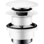 Waste Valve With overflow material: Brass surface: Matt, color: White Waste overflows Waste Valve With overflow material: Brass surface: Matt, color: White Waste overflows