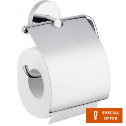Paper holder with cover material: Brass, color: Chrome surface: Glossy