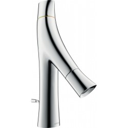 Wash basin tap Deck-mounted material: Brass mixer With pop-up waste set Μ size 80, color: Chrome surface: Glossy Deck-mounted
