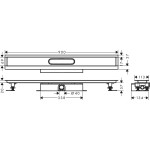 Shower channel material: Plastic 90cm, color: No color Linear shower drains Shower channel material: Plastic 90cm, color: No color Linear shower drains
