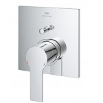 Shower tap Wall-mounted external part 2 way material: Brass mixer With plate without hand shower, hose and holder, color: Chrome surface: Glossy Wall-mounted - external part