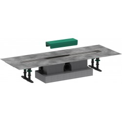 Shower channel material: Plastic 70cm, color: No color Linear shower drains