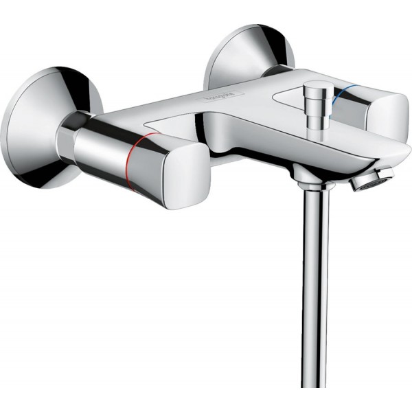 Bathtub tap Wall-mounted exposed material: Brass without hand shower, hose and holder dual-level mixer, color: Chrome surface: Glossy Wall-mouned exposed Bathtub tap Wall-mounted exposed material: Brass without hand shower, hose and holder dual-level mixer, color: Chrome surface: Glossy Wall-mouned exposed