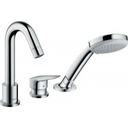 Bathtub tap Deck-mounted external part material: Brass, color: Chrome surface: Glossy