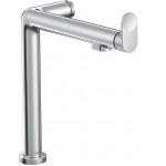 Kitchen tap Deck-mounted material: Brass with water filter, color: Chrome surface: Glossy Deck-mounted