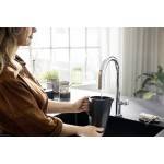 Kitchen tap Deck-mounted material: Brass with shower with water filter, color: Chrome surface: Glossy Deck-mounted Kitchen tap Deck-mounted material: Brass with shower with water filter, color: Chrome surface: Glossy Deck-mounted