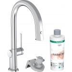 Kitchen tap Deck-mounted material: Brass with shower with water filter, color: Chrome surface: Glossy Deck-mounted Kitchen tap Deck-mounted material: Brass with shower with water filter, color: Chrome surface: Glossy Deck-mounted