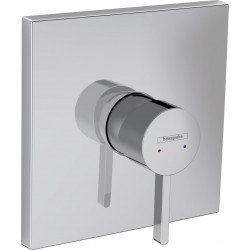 Shower tap Wall-mounted external part 1 way material: Brass mixer With plate without hand shower, hose and holder iBox, color: Chrome surface: Glossy