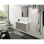 Wash basin tap Deck-mounted dual-level material: Brass With push-open waste set Μ size 110, color: Chrome surface: Glossy Deck-mounted