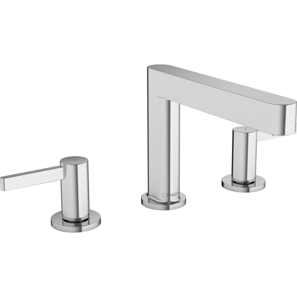 Wash basin tap Deck-mounted dual-level material: Brass With push-open waste set Μ size 110, color: Chrome surface: Glossy Deck-mounted