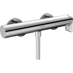 Shower tap Wall-mounted exposed material: Brass mixer without hand shower, hose and holder, color: Chrome surface: Glossy Wall-mouned exposed Shower tap Wall-mounted exposed material: Brass mixer without hand shower, hose and holder, color: Chrome surface: Glossy Wall-mouned exposed