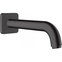 Spout (Nozzle) 21,6cm Wall-mounted material: Brass, color: Black surface: Matt Bath spouts
