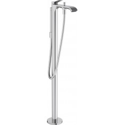 Bathtub tap Floor-standing external part material: Brass WaterfallStream, color: Chrome surface: Glossy