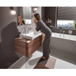 Wash basin tap Deck-mounted L size material: Brass mixer waterfall (cascatta) With pop-up waste set 210, color: Chrome surface: Glossy Deck-mounted Wash basin tap Deck-mounted L size material: Brass mixer waterfall (cascatta) With pop-up waste set 210, color: Chrome surface: Glossy Deck-mounted