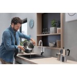 Kitchen tap Deck-mounted material: Brass, color: Chrome surface: Glossy Kitchen tap Deck-mounted material: Brass, color: Chrome surface: Glossy