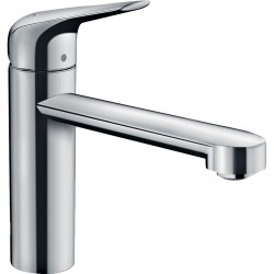 Kitchen tap Deck-mounted material: Brass, color: Chrome surface: Glossy