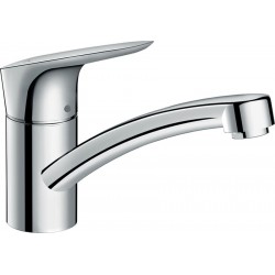 Kitchen tap Deck-mounted material: Brass, color: Chrome surface: Glossy Deck-mounted