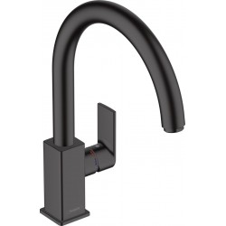 Kitchen tap Deck-mounted material: Brass, color: Black surface: Matt Deck-mounted