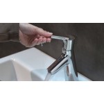 Wash basin tap Deck-mounted material: Brass mixer S size With pop-up waste set 80, color: Chrome surface: Glossy Deck-mounted Wash basin tap Deck-mounted material: Brass mixer S size With pop-up waste set 80, color: Chrome surface: Glossy Deck-mounted