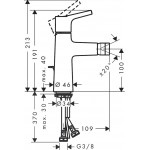 Bidet mixer material: Brass, color: Chrome surface: Glossy Deck-mounted Bidet mixer material: Brass, color: Chrome surface: Glossy Deck-mounted