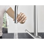 Kitchen tap Deck-mounted material: Brass With Pull-Out Spray 2 jets, color: Chrome surface: Glossy Deck-mounted Kitchen tap Deck-mounted material: Brass With Pull-Out Spray 2 jets, color: Chrome surface: Glossy Deck-mounted
