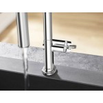 Kitchen tap Deck-mounted material: Brass With Pull-Out Spray 2 jets, color: Chrome surface: Glossy Deck-mounted Kitchen tap Deck-mounted material: Brass With Pull-Out Spray 2 jets, color: Chrome surface: Glossy Deck-mounted