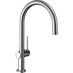 Kitchen tap Deck-mounted material: Brass, color: Chrome surface: Glossy Deck-mounted