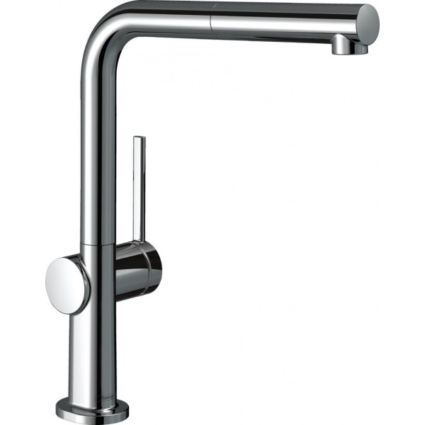 Kitchen tap Deck-mounted material: Brass with shower, color: Chrome surface: Glossy Deck-mounted Kitchen tap Deck-mounted material: Brass with shower, color: Chrome surface: Glossy Deck-mounted