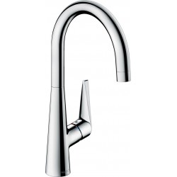 Kitchen tap Deck-mounted material: Brass, color: Chrome surface: Glossy